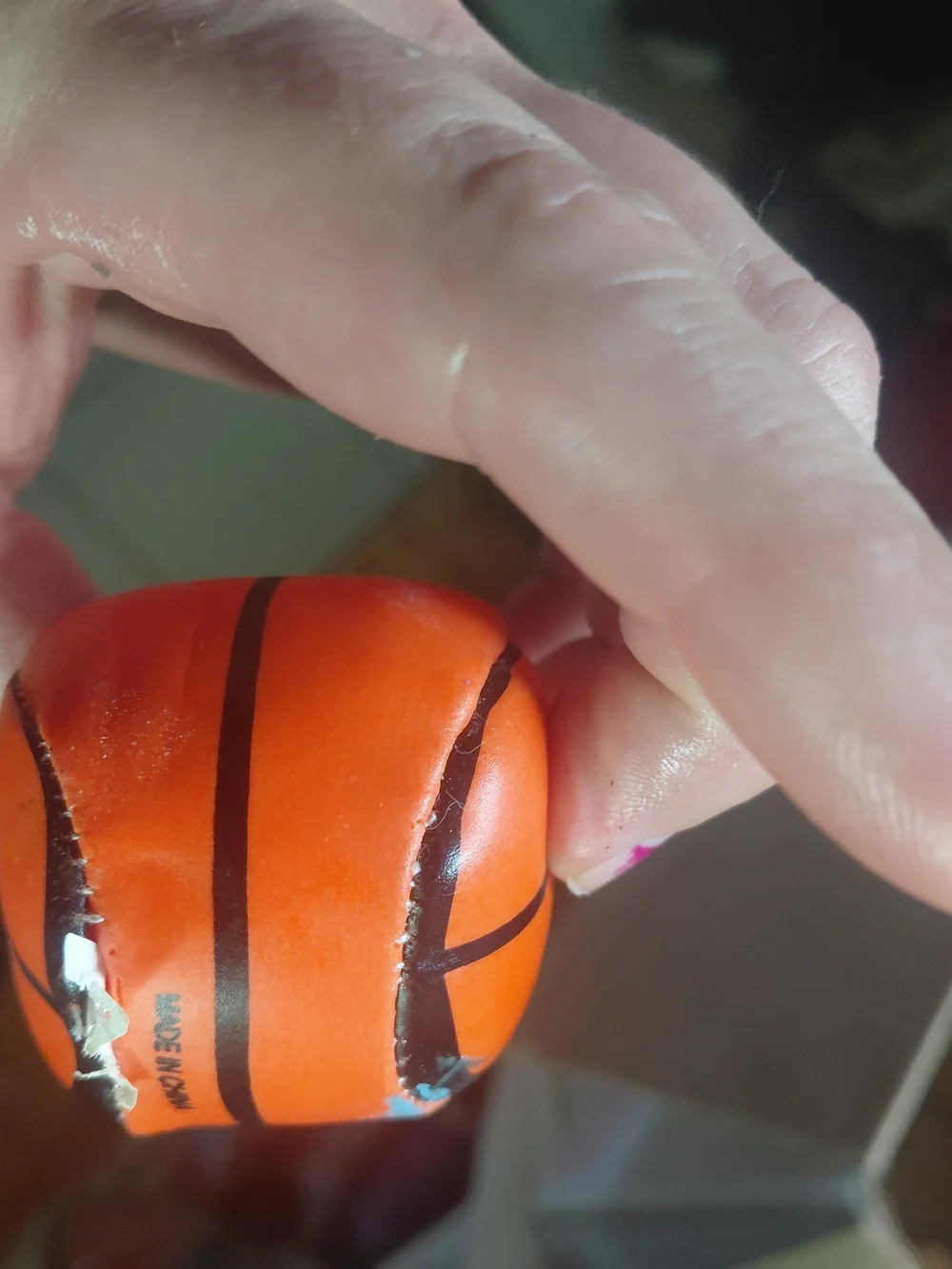Orange Mini Squishy Learning Toy - Kids Sensory Stress Relief